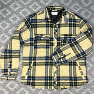 UO Khaki Check Quilted Shirt